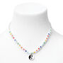 Beaded Yin Yang Pendant Necklace,