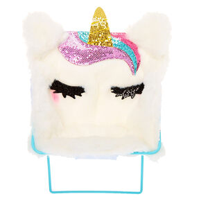 White Unicorn Papasan Chair Phone Holder,