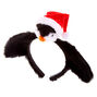 Plush Penguin Headband - Black,