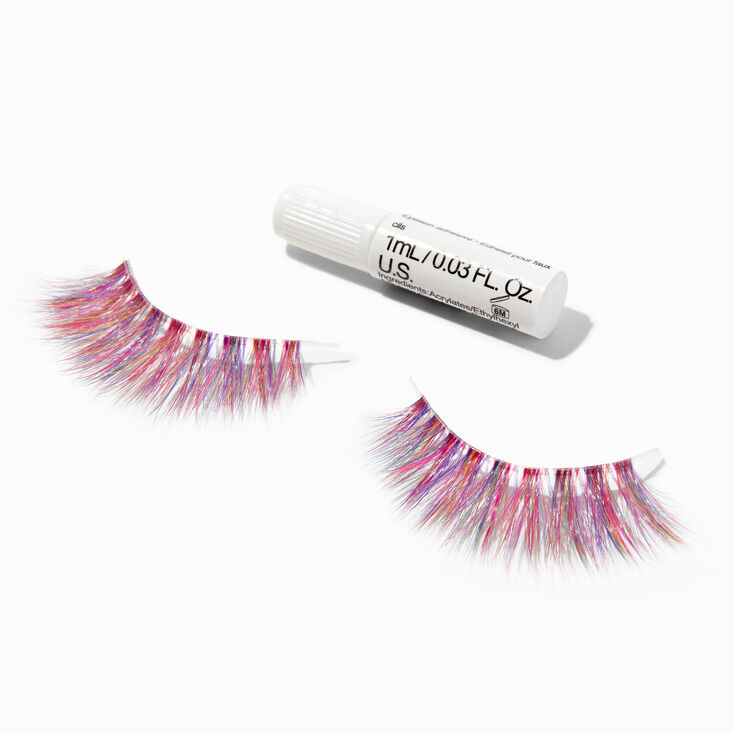 Pink &amp; Purple Vegan False Eyelashes,