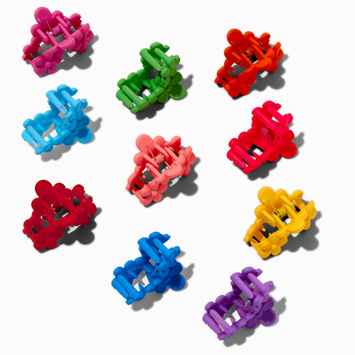 Claire&#39;s Club Arched Floral Hair Claws - 10 Pack,
