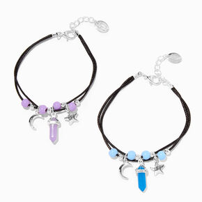 Best Friends Glow-In-The-Dark Mystical Gem Multi-Strand Bracelets - 2 Pack,