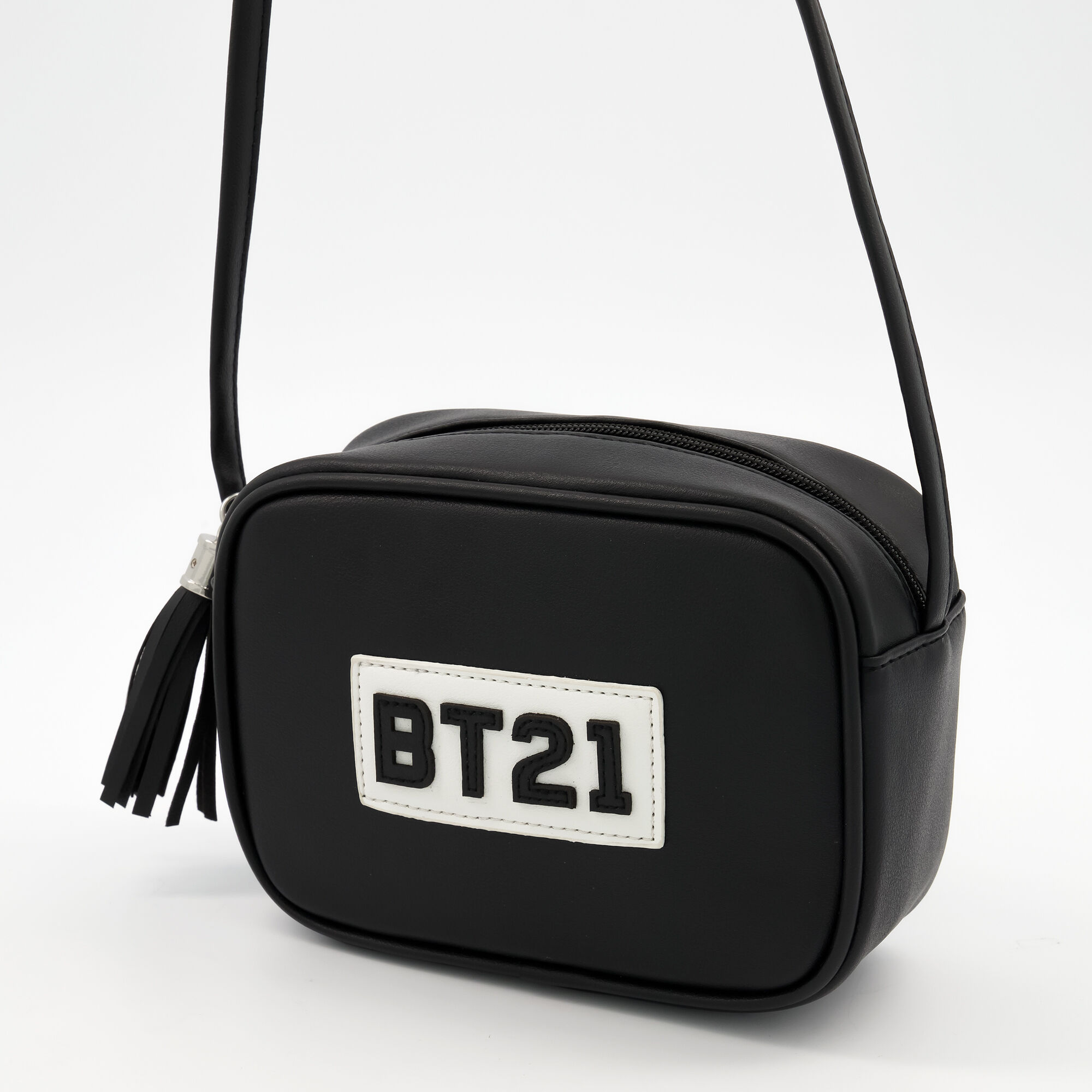BT21 Tassel Crossbody Bag Black
