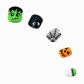 Halloween Icons Square Press On Faux Nail Set - 24 Pack,