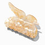 Large Pearlized Tan Butterfly Hair Claw,