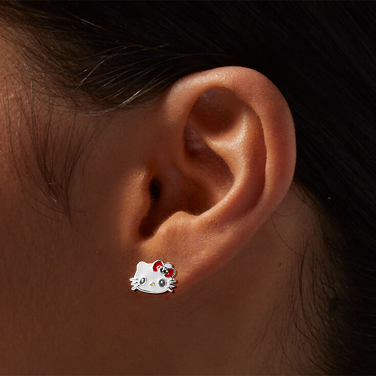 Sterling Silver Hello Kitty&reg; Halloween Stud Earrings,