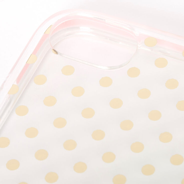 Floral Polka Dot Protective Phone Case - Fits iPhone 6/7/8/SE,