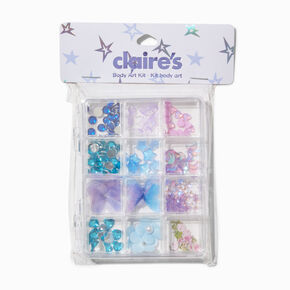 Blue &amp; Purple Assorted Body Art Kit,