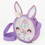 Claire&#39;s Club Purple Bunny Crossbody Bag Jewellery Set,
