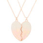Best Friends Heart Confetti Pendant Necklaces - Pink, 2 Pack,