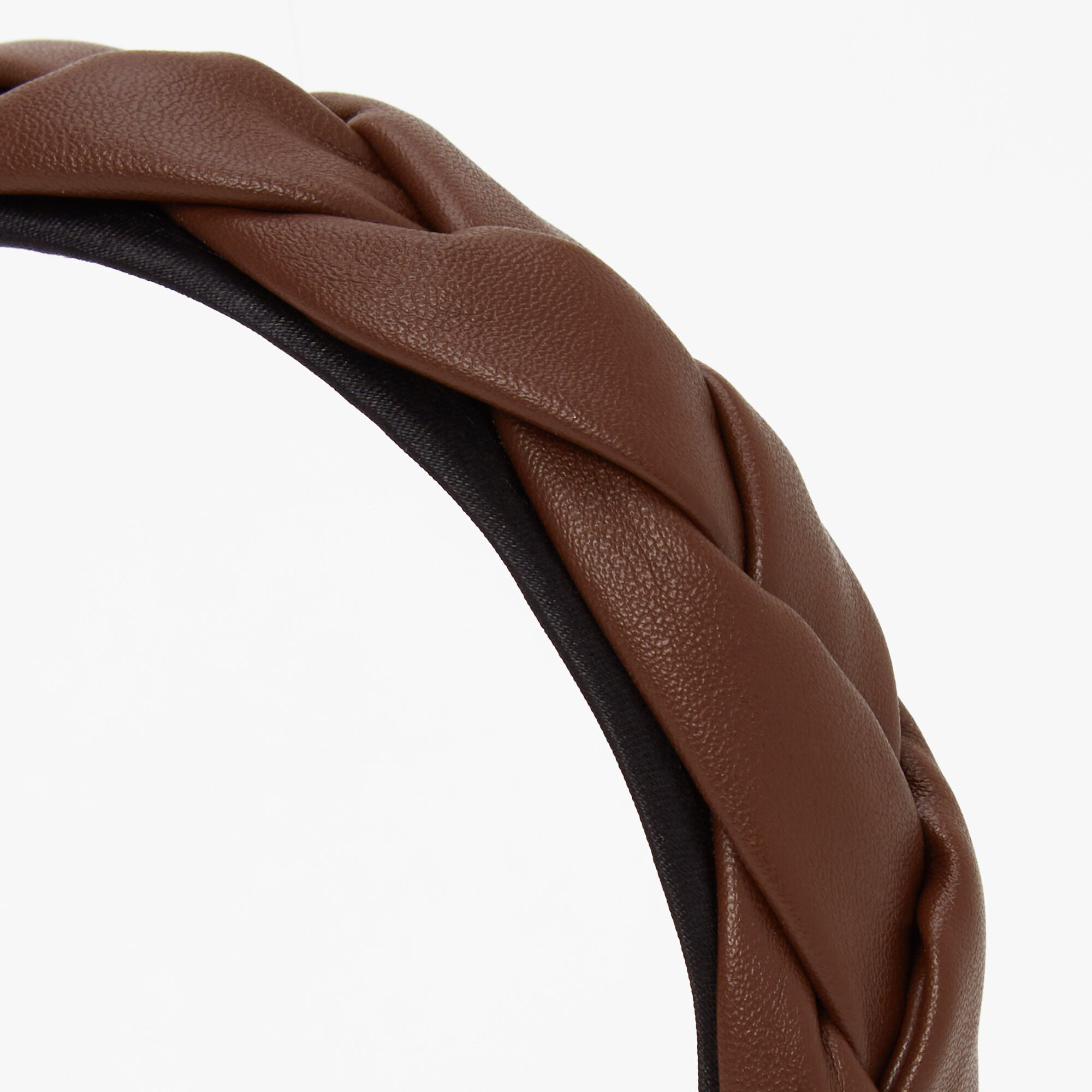 Brown Braided Headband,