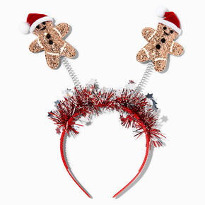 Santa Gingerbread &amp; Tinsel Bopper Headband,