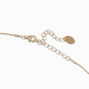Gold-tone Pebble Pendant Necklace ,