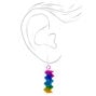 Rainbow Coil 1&quot; Drop Earrings,