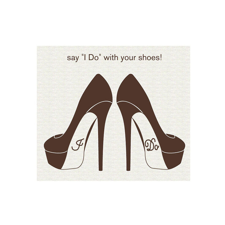 &quot;I Do&quot; Hen Party Shoe Crystals,