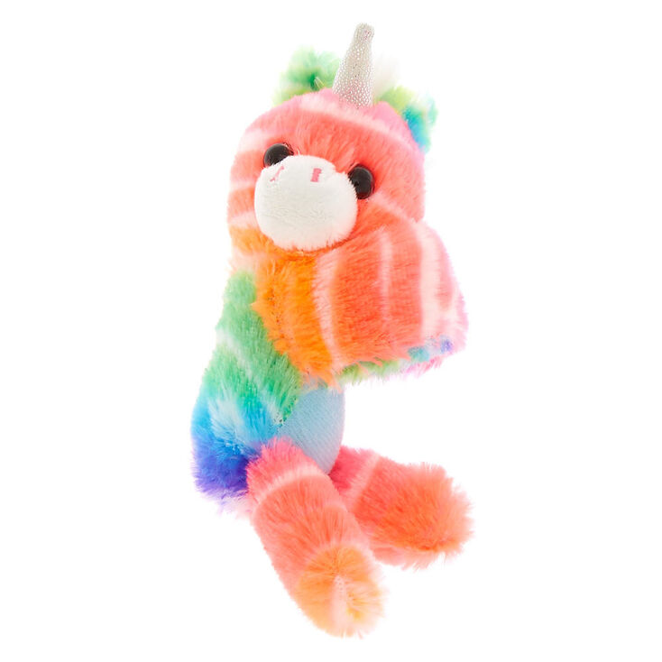 Peluche licorne arc-en-ciel Lovable Huggable du Club&nbsp;Claire&rsquo;s,