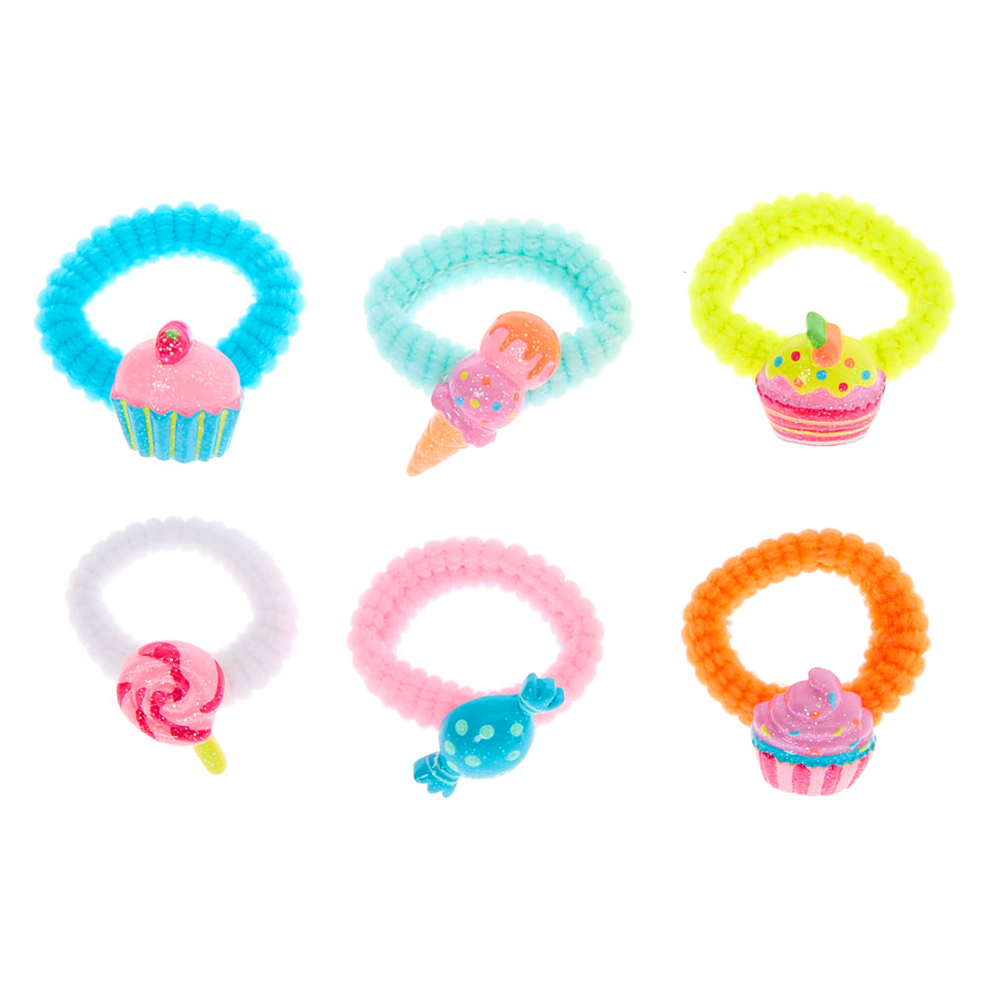 View Claires Club Sweet Treat Hair Bobbles 6 Pack information