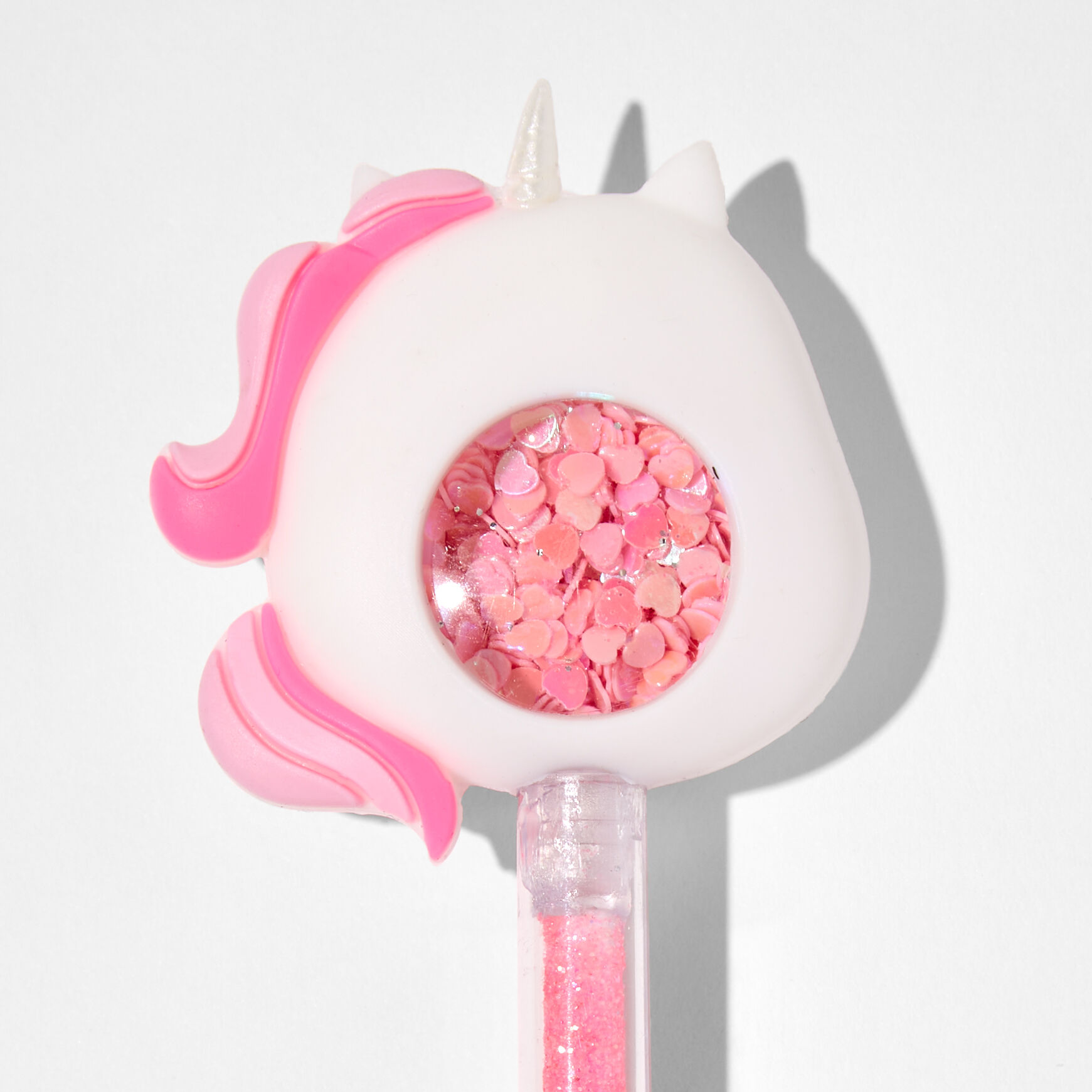 Pink Chubby Unicorn Shaker Glitter Pen,