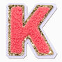 Pink K Initial Stick-On Patch,