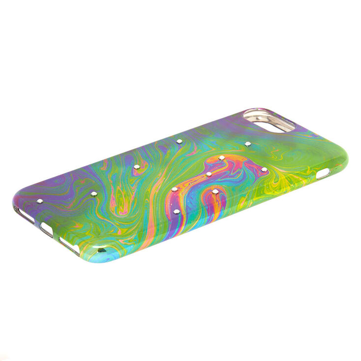 Oil Slick Stone Studded Phone Case - Fits iPhone 6/7/8,