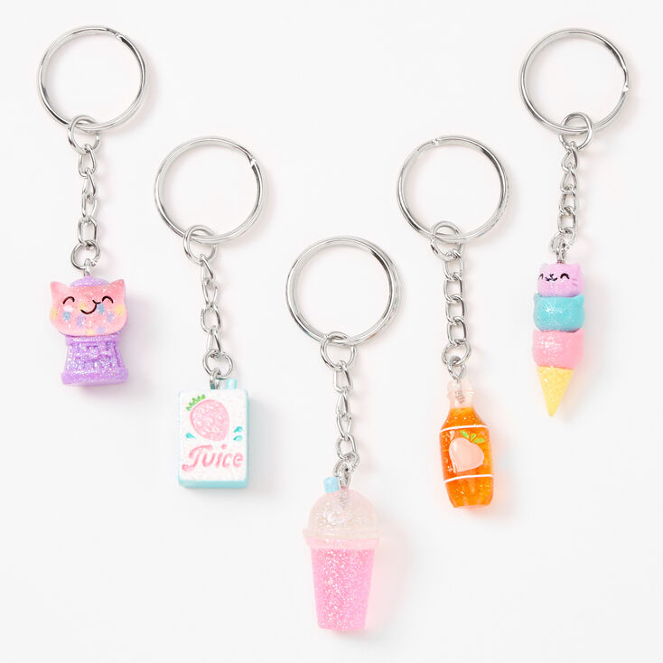 Best Friends Glittery Sweet Treats Keychains - 5 Pack,