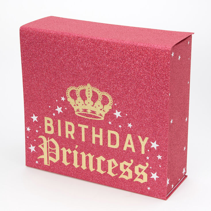 Red Glitter Birthday Princess Gift Box,