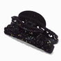 Medium Black Starry Night Glitter Hair Claw,