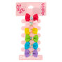 Claire&#39;s Club Rainbow Hair Bow Clips - 6 Pack,