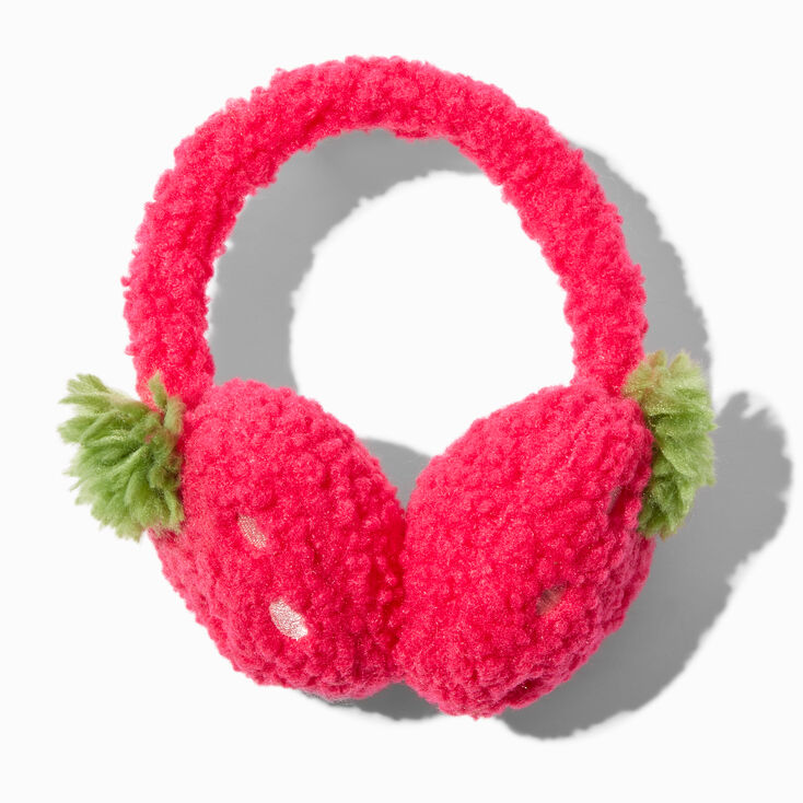 Red Strawberry Ear Muffs,