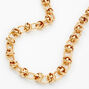 Gold Knotted Chain Link Necklace,