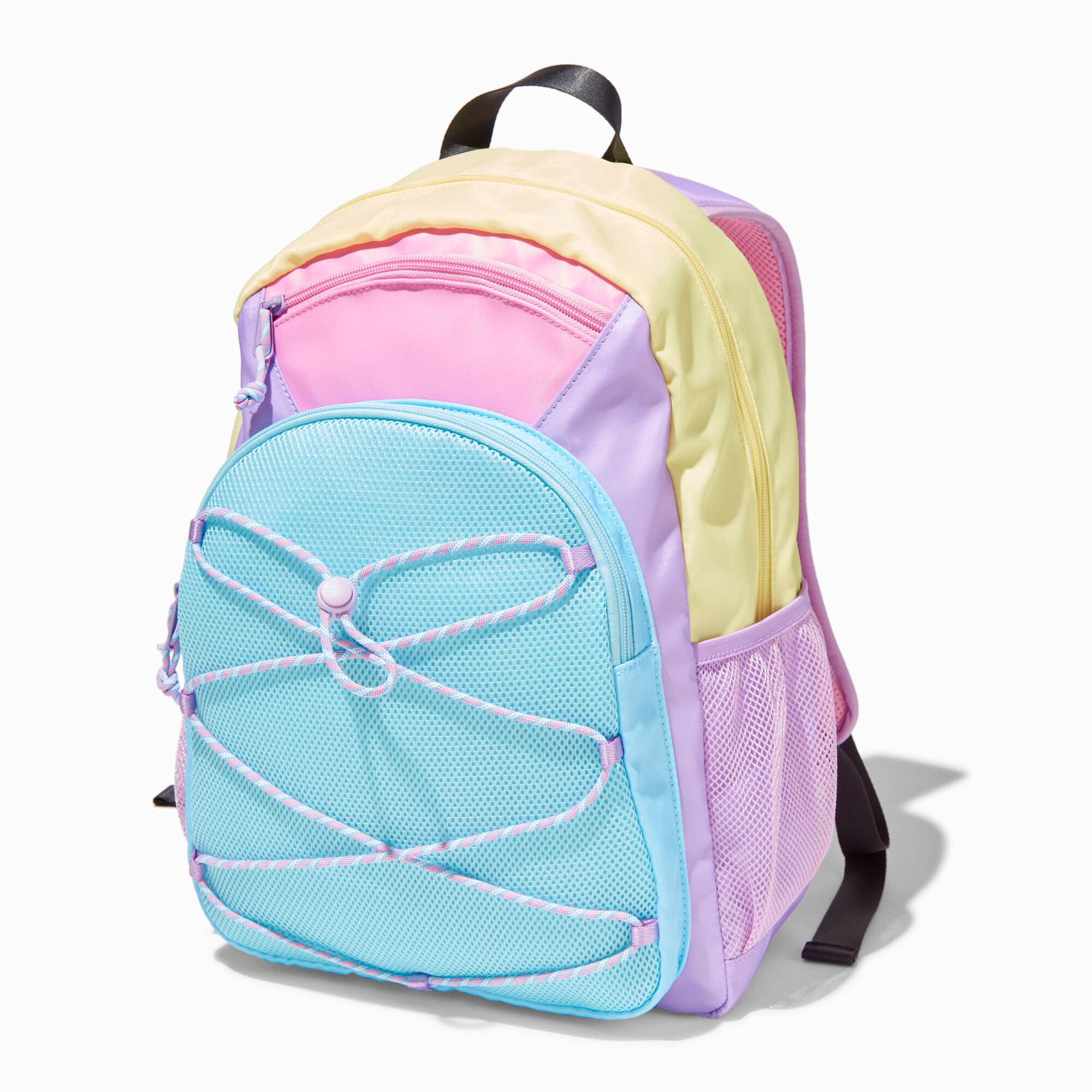 Pastel Colorblock Functional Backpack,