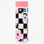 Daisy Checkerboard Plastic Water Bottle,