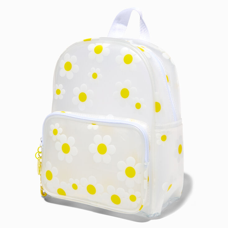 Yellow Daisy Translucent Mini Backpack,