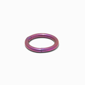 Titanium 18G Pink Anodized Mixed Nose Hoops - 3 Pack,
