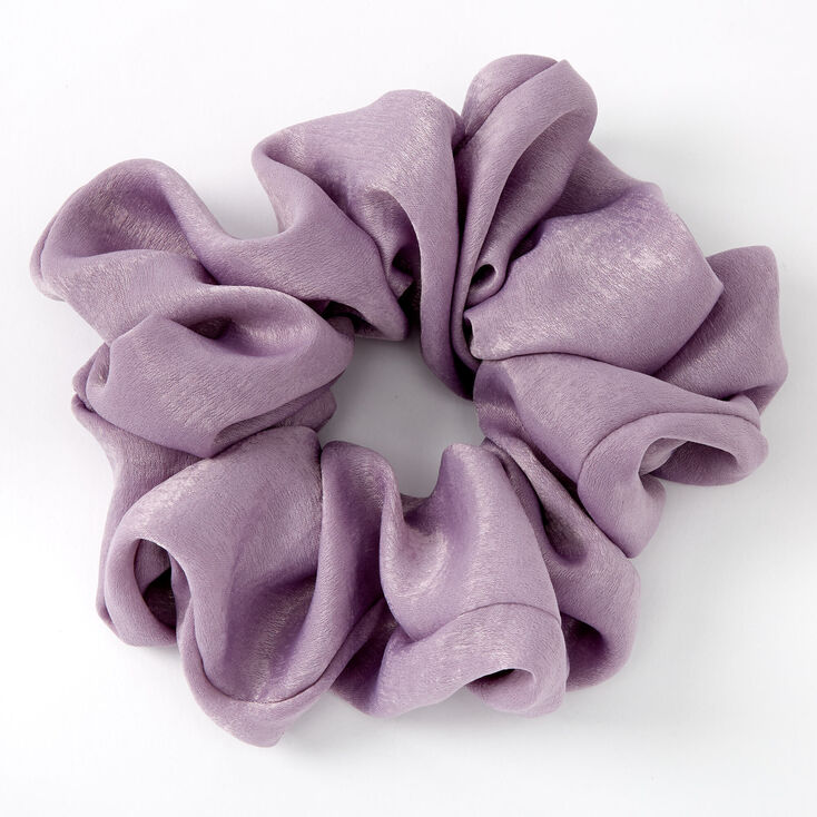 Giant Satin Hair Scrunchie - Mauve,