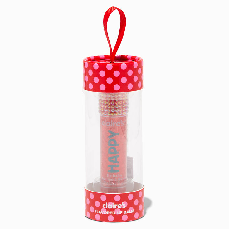 Red Bling Happy Jumbo Lip Balm,