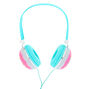 Glitter Donut Headphones - Turquoise,