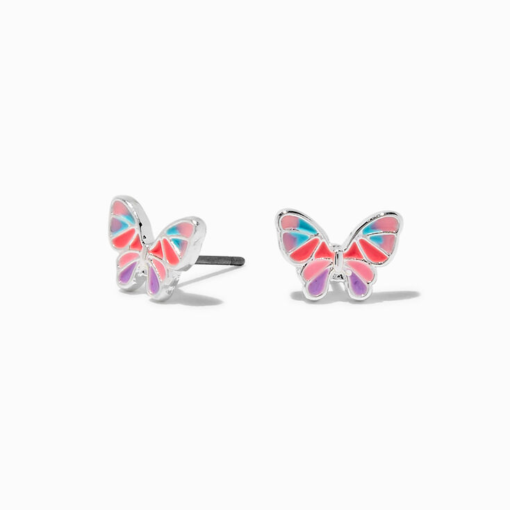 Mini UV Color-Changing Butterfly Stud Earrings,