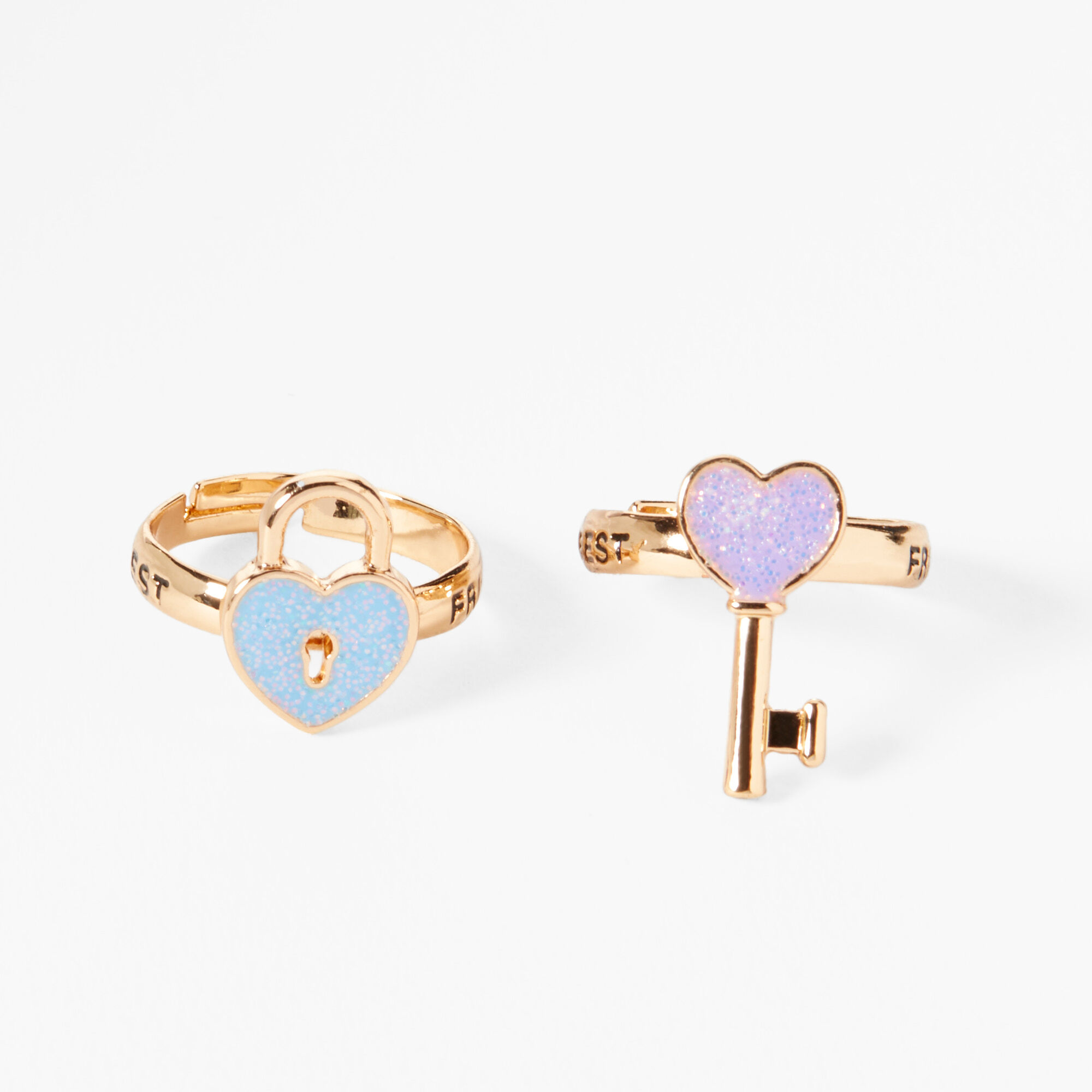 Best Friends Lock & Key Rings - 2 Pack,