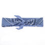 Paisley Bandana Headwrap - Chambray Blue,