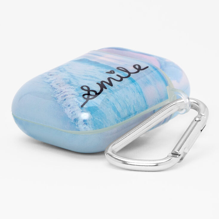 &#39;Smile&#39; Ocean Waves Earbud Case Cover - Compatible with Apple AirPods&reg;,