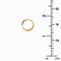 C LUXE by Claire&#39;s 18k Yellow Gold Plated 12MM Clicker Hoop Earrings,