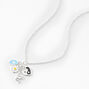 Silver Yin Yang Lucky Charms 16&quot; Pendant Necklace,