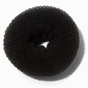 Grand donut pour cheveux noirs,