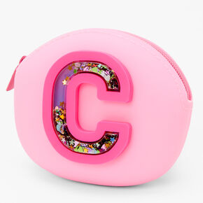 Shaker Initial Jelly Coin Purse - Pink, C,