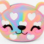 Rainbow Heart Polka Dot Bear Jelly Coin Purse,