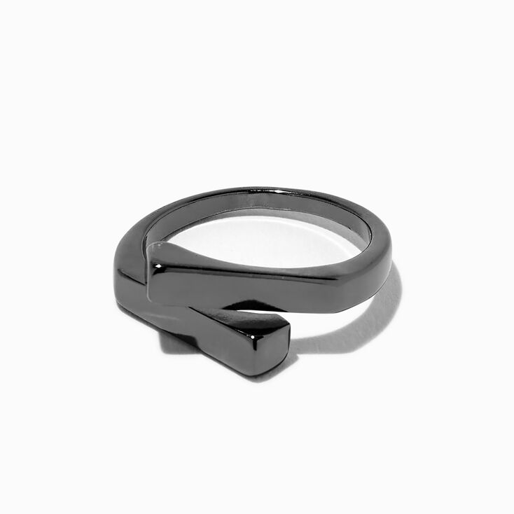 Hematite Geometric Wrap Ring,