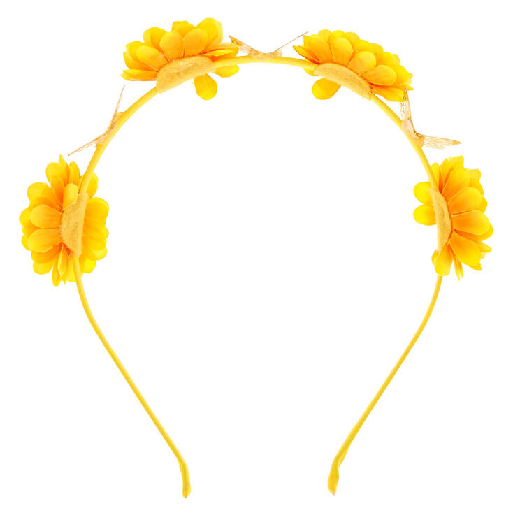 Summer Sunflower Headband - Yellow,