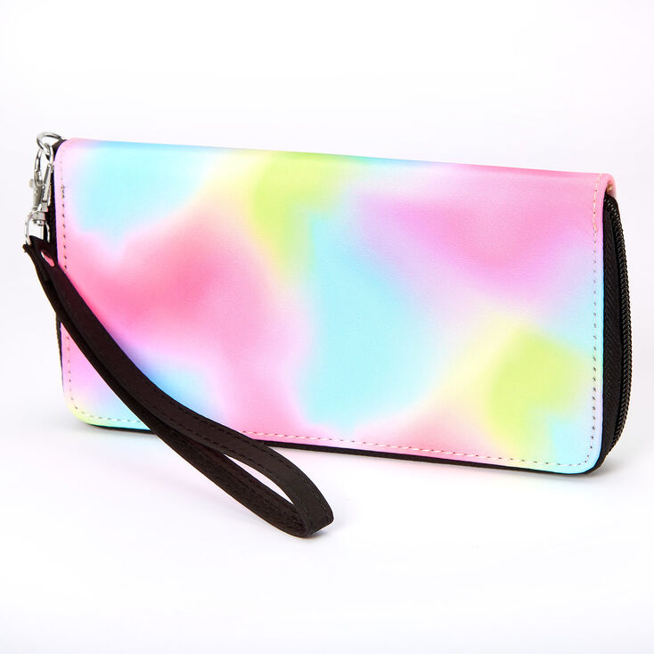 Pochette poignet arc-en-ciel tie-dye,