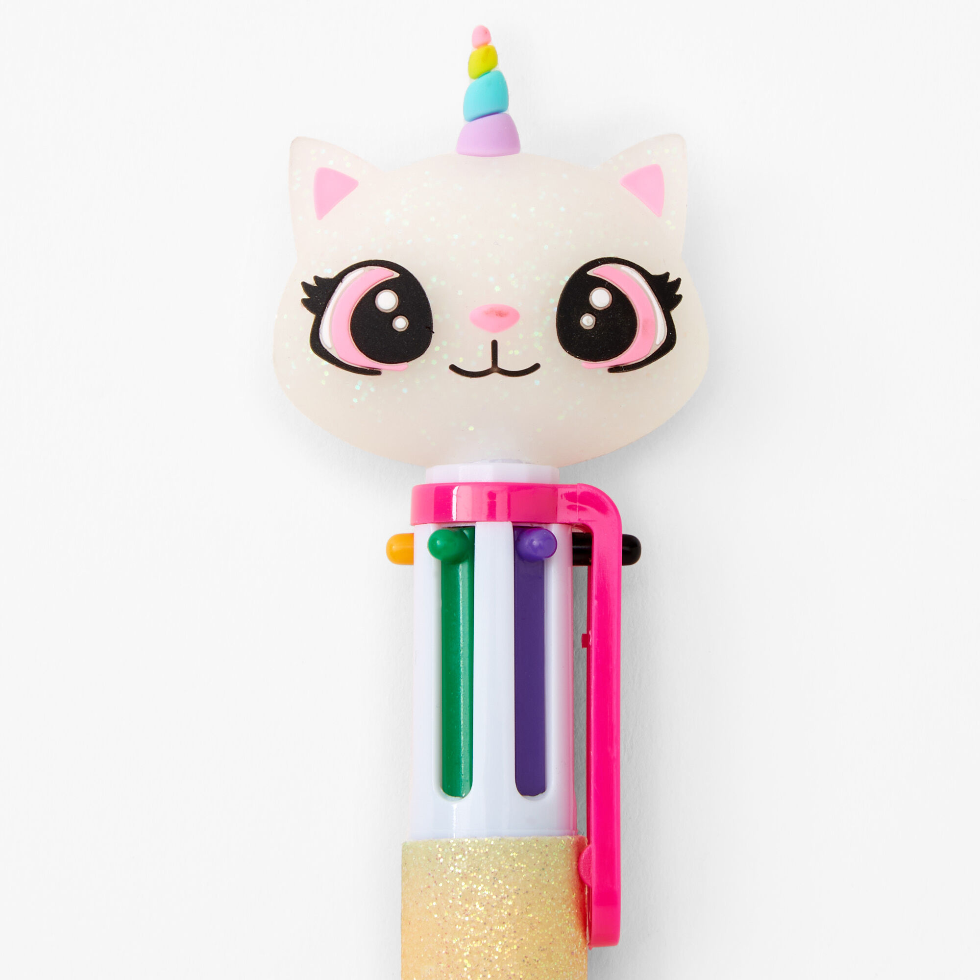 Glitter Caticorn Multicolored Pen - Pink,